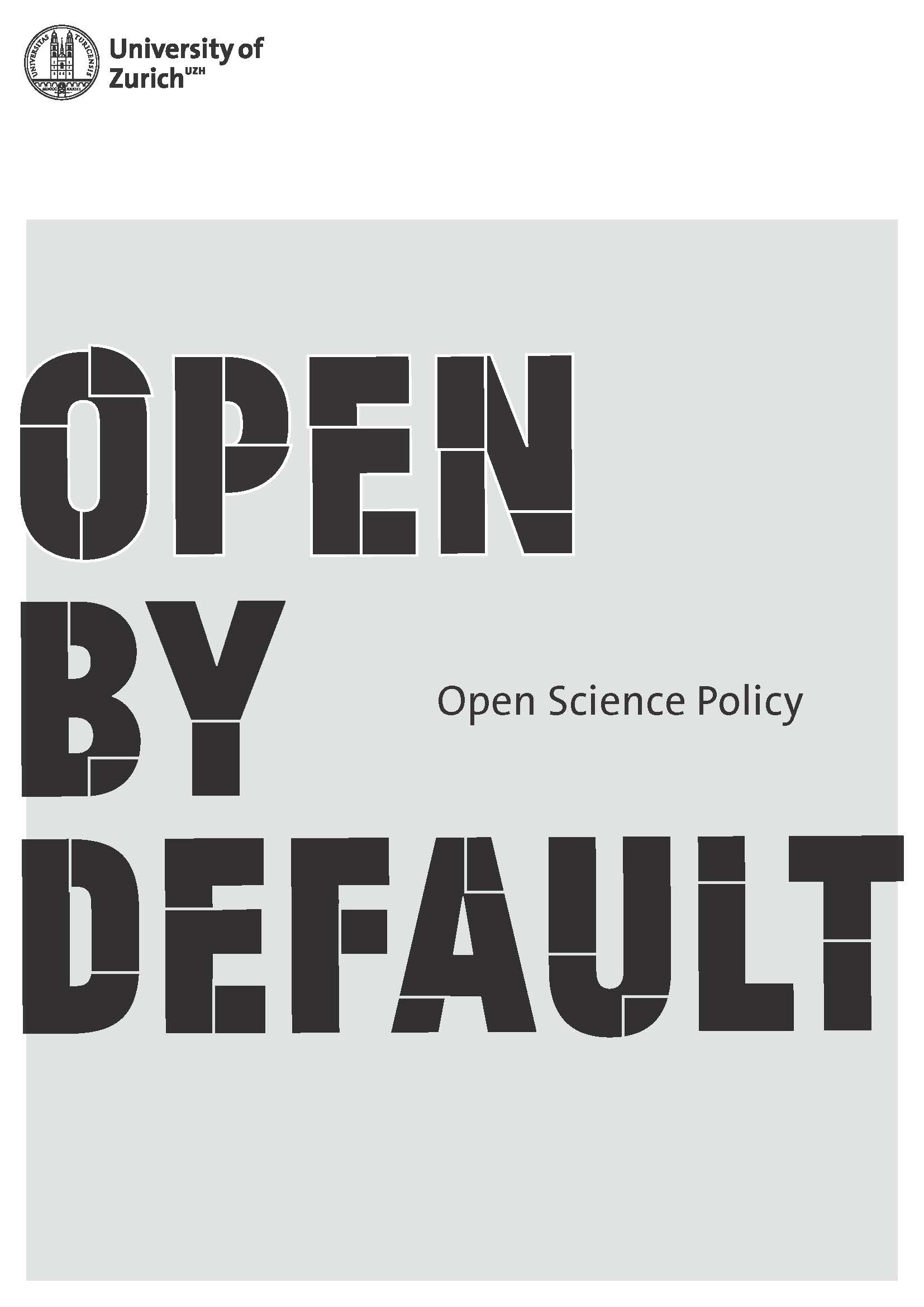 Cover Open Science Policy