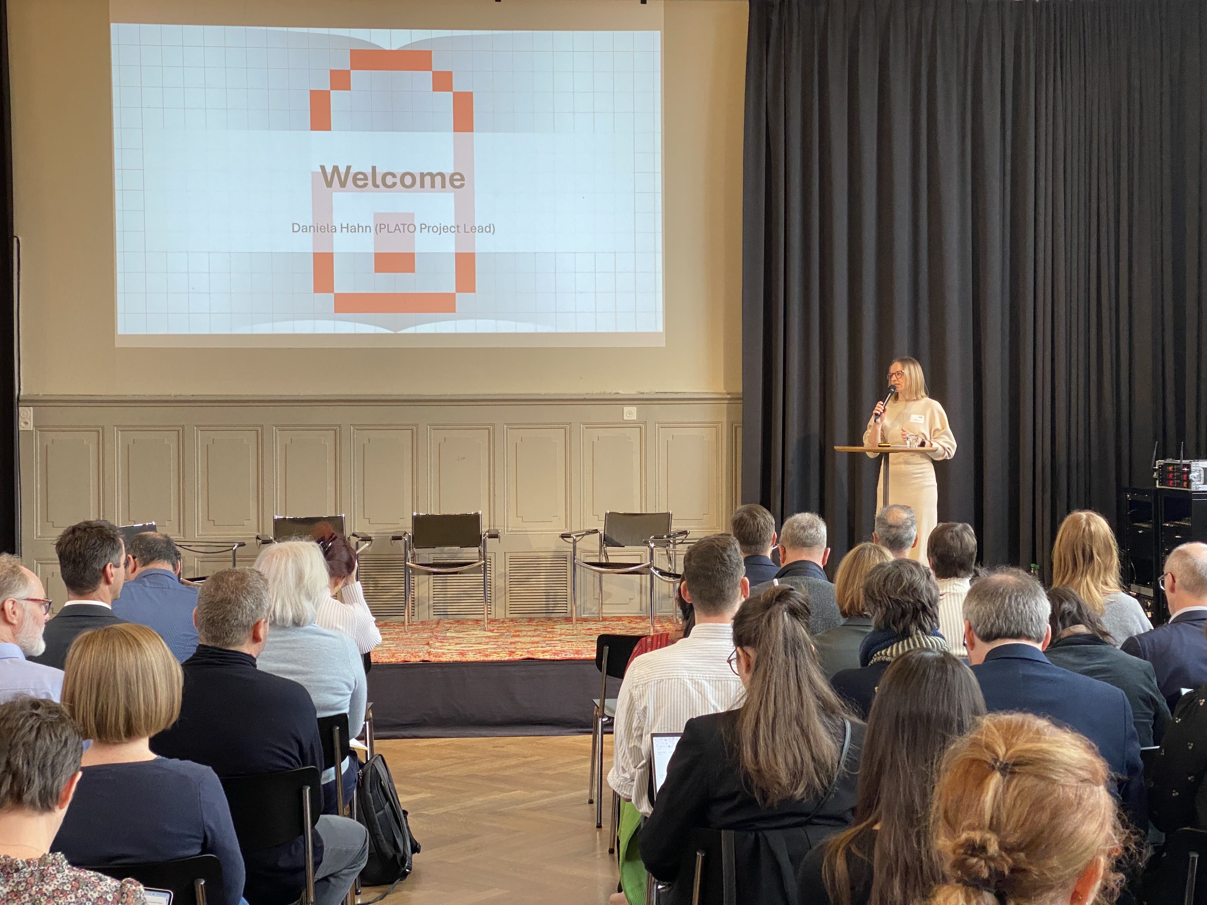 Willkommensrede von PLATO Projektmanagerin Dr. Daniela Hahn